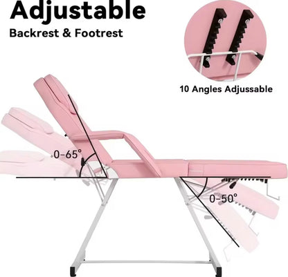 Professional Multifunctional Beauty & Massage Table With Adjustable Chair for Salon, Spa & Tattoo Studios