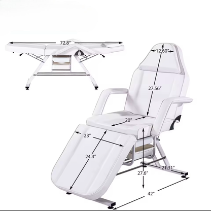 Professional Multifunctional Beauty & Massage Table With Adjustable Chair for Salon, Spa & Tattoo Studios