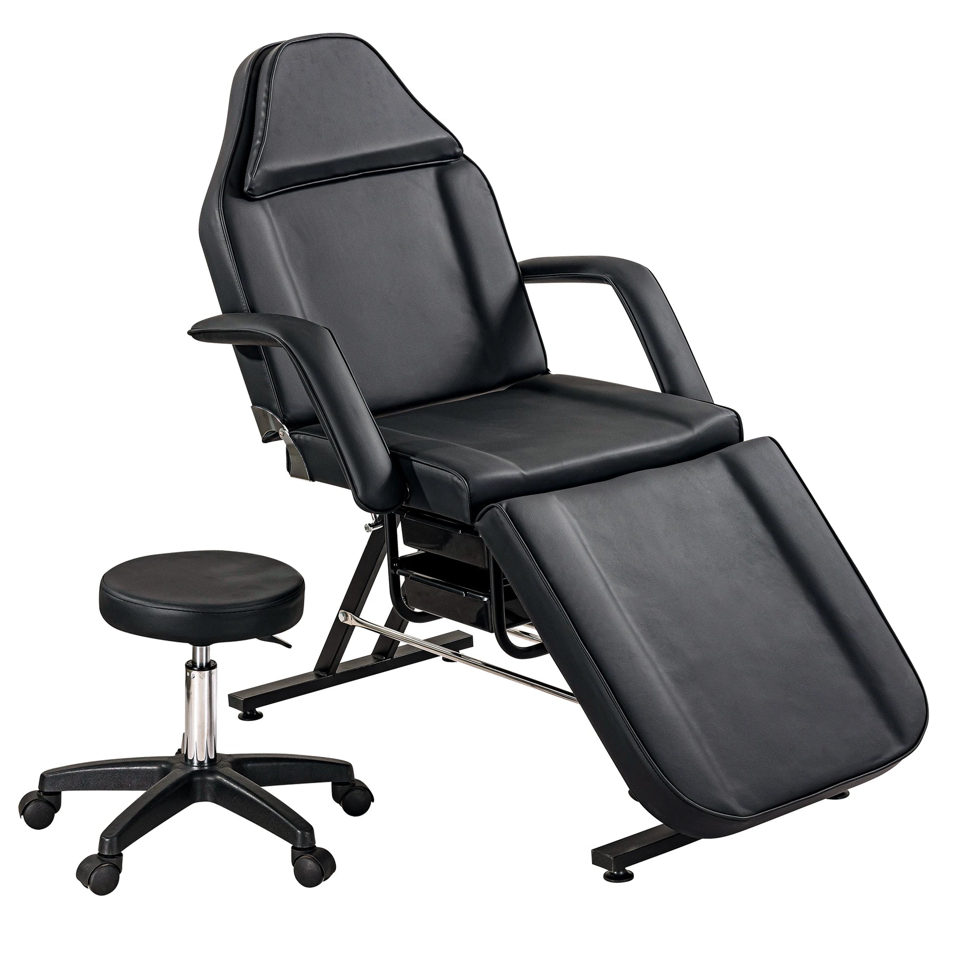 Facial Beauty Salon Bed Podiatry Chair Aesthetic Tattoo Bed Medical Spa Massage Treatment Table with Neck Stretcher