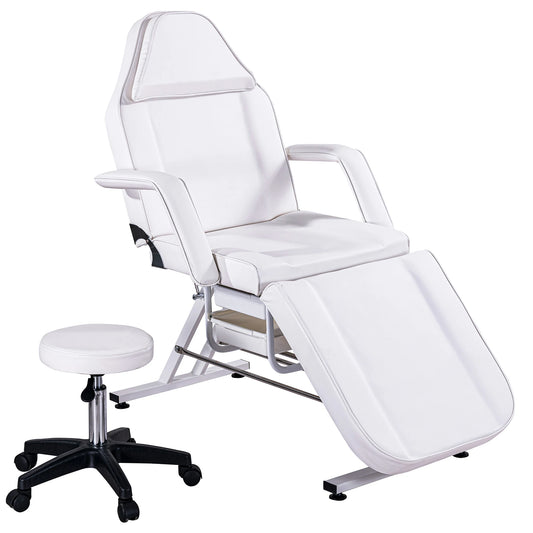 Facial Beauty Salon Bed Podiatry Chair Aesthetic Tattoo Bed Medical Spa Massage Treatment Table with Neck Stretcher